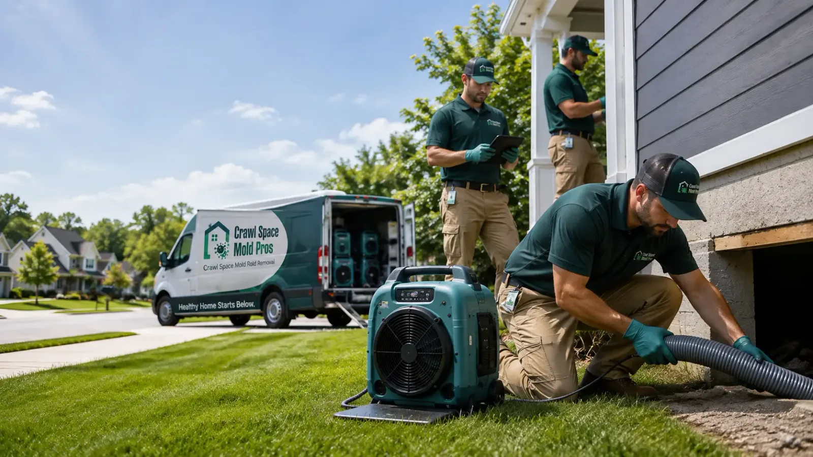 Crawl Space Mold Removal in Shirley, MA